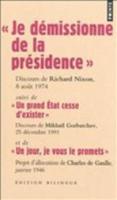 Je Demissionne De La Presidence