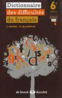 Dictionnaire Des Difficultes Du Francais