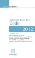 Code En Poche - European Food Law Code 2012