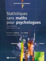 Statistiques Sans Maths Pour Psychologues