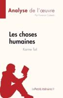 Les Choses Humaines De Karine Tuil (Analyse De L'oeuvre)