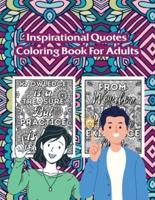 Inspirational Quotes Coloring Book for Adults