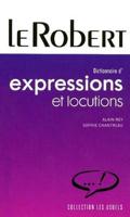 Dictionnaire d'Expressions Et Locutions - Poche NC