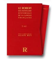 Le Dictionnaire Historique De La Langue Francaise