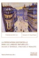 La Prédication Existentielle Dans Les Langues Naturelles