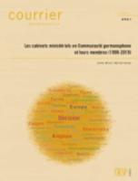 Les Cabinets Ministériels En Communauté Germanophone Et Leurs Membres (1999-2019)