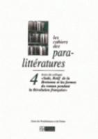 Cahiers Des Paralittératures N+ 4