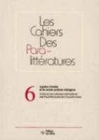 Cahiers Des Paralittératures N+ 6