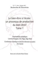 Le Bien-Être À L'école: Un Processus De Production Du Bien-Être?