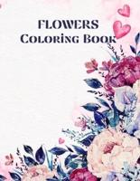 Flowers Coloring book: 69 Coloring Pages for relaxation and stress relief  Coloring book for Adults  Beginner friendly flowers coloring book   adult coloring book large design  8.5"x11"
