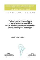 Factuers Socio-Economiques Et