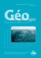 Géomorphologie : Relief, Processus, Environnement, 2018, Vol. 24, N+ 1