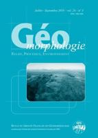 Géomorphologie : Relief, Processus, Environnement, 2018, Vol. 24, N+ 3