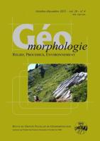 Géomorphologie : Relief, Processus, Environnement, 2022, Vol. 28, N+4