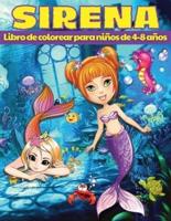 Libro Para Colorear De Sirenas Para Niños De 4 a 8 Años