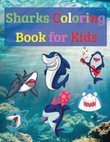 Sharks Coloring Book for Kids