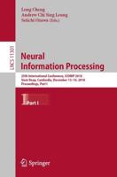 Neural Information Processing : 25th International Conference, ICONIP 2018, Siem Reap, Cambodia, December 13-16, 2018, Proceedings, Part I