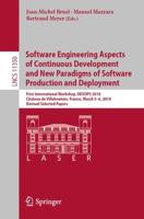 Software Engineering Aspects of Continuous Development and New Paradigms of Software Production and Deployment Programming and Software Engineering
