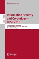 Information Security and Cryptology - ICISC 2018 Security and Cryptology