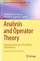 Analysis and Operator Theory : Dedicated in Memory of Tosio Kato's 100th Birthday