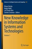 New Knowledge in Information Systems and Technologies : Volume 1