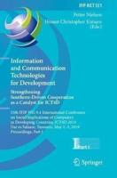 Information and Communication Technologies for Development. Strengthening Southern-Driven Cooperation as a Catalyst for ICT4D : 15th IFIP WG 9.4 International Conference on Social Implications of Computers in Developing Countries, ICT4D 2019, Dar es Salaa