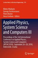 Applied Physics, System Science and Computers III
