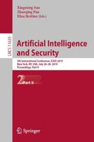 Artificial Intelligence and Security : 5th International Conference, ICAIS 2019, New York, NY, USA, July 26-28, 2019, Proceedings, Part II