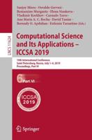 Computational Science and Its Applications - ICCSA 2019 : 19th International Conference, Saint Petersburg, Russia, July 1-4, 2019, Proceedings, Part VI