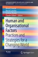 Human and Organisational Factors SpringerBriefs in Safety Management