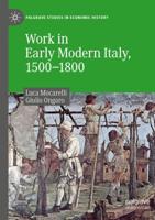 Work in Early Modern Italy, 1500-1800