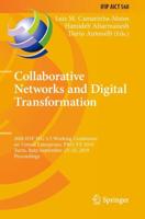 Collaborative Networks and Digital Transformation : 20th IFIP WG 5.5 Working Conference on Virtual Enterprises, PRO-VE 2019, Turin, Italy, September 23-25, 2019, Proceedings