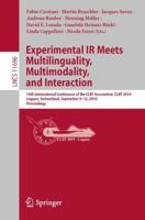 Experimental IR Meets Multilinguality, Multimodality, and Interaction Information Systems and Applications, Incl. Internet/Web, and HCI