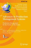 Advances in Production Management Systems. Production Management for the Factory of the Future