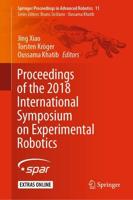 Proceedings of the 2018 International Symposium on Experimental Robotics