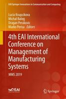 4th EAI International Conference on Management of Manufacturing Systems : MMS 2019