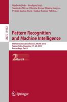 Pattern Recognition and Machine Intelligence Image Processing, Computer Vision, Pattern Recognition, and Graphics
