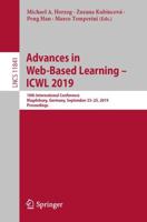 Advances in Web-Based Learning - ICWL 2019 Information Systems and Applications, Incl. Internet/Web, and HCI