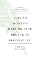 British Women's Writing from Brontë to Bloomsbury, Volume 2 : 1860s and 1870s