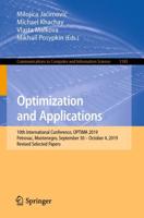 Optimization and Applications : 10th International Conference, OPTIMA 2019, Petrovac, Montenegro, September 30 - October 4, 2019, Revised Selected Papers