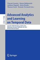 Advanced Analytics and Learning on Temporal Data Lecture Notes in Artificial Intelligence