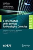 E-Infrastructure and E-Services for Developing Countries