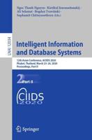 Intelligent Information and Database Systems Lecture Notes in Artificial Intelligence