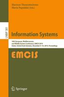 Information Systems : 16th European, Mediterranean, and Middle Eastern Conference, EMCIS 2019, Dubai, United Arab Emirates, December 9-10, 2019, Proceedings