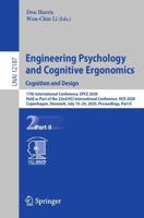 Engineering Psychology and Cognitive Ergonomics. Cognition and Design Lecture Notes in Artificial Intelligence