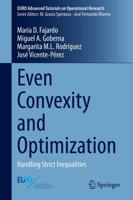 Even Convexity and Optimization