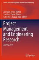 Project Management and Engineering Research : AEIPRO 2019