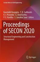 Proceedings of SECON 2020 : Structural Engineering and Construction Management