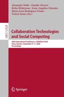 Collaboration Technologies and Social Computing Information Systems and Applications, Incl. Internet/Web, and HCI