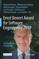 Ernst Denert Award for Software Engineering 2019 : Practice Meets Foundations